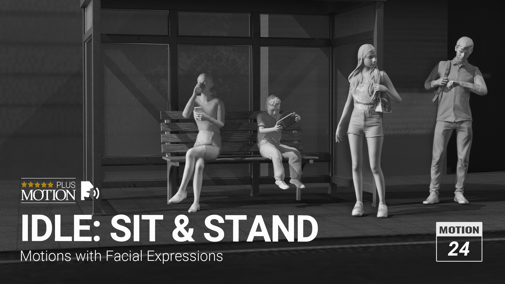 ActorCore - Idle: Sit & Stand - 3D Motions